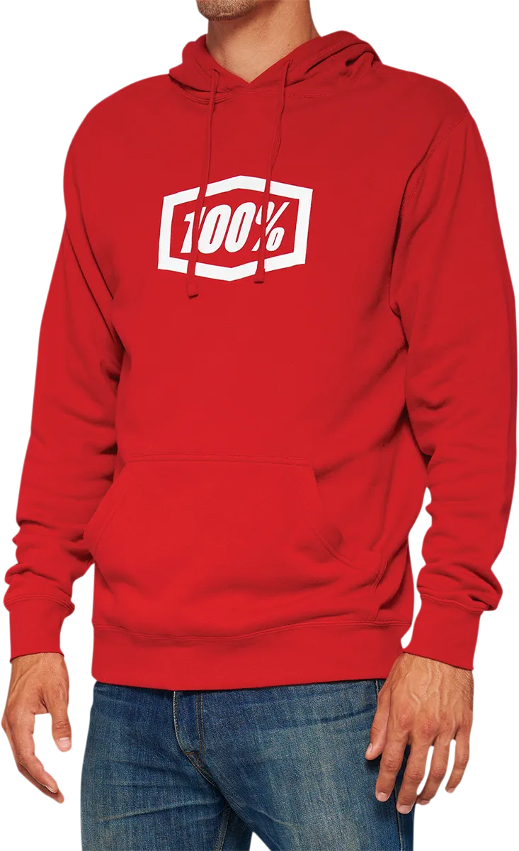 100% Icon Pullover Hoodie - Red - Medium 20029-00011