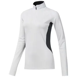 adidas Golf Women's White/Carbon Lightweight UPF Pullover