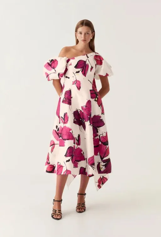 Aje Arista Tulip Midi Dress