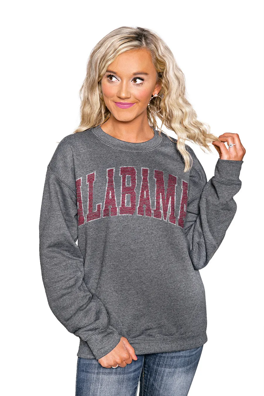 ALABAMA CRIMSON TIDE "KICKOFF" PERFECT CREW SWEATSHIRT