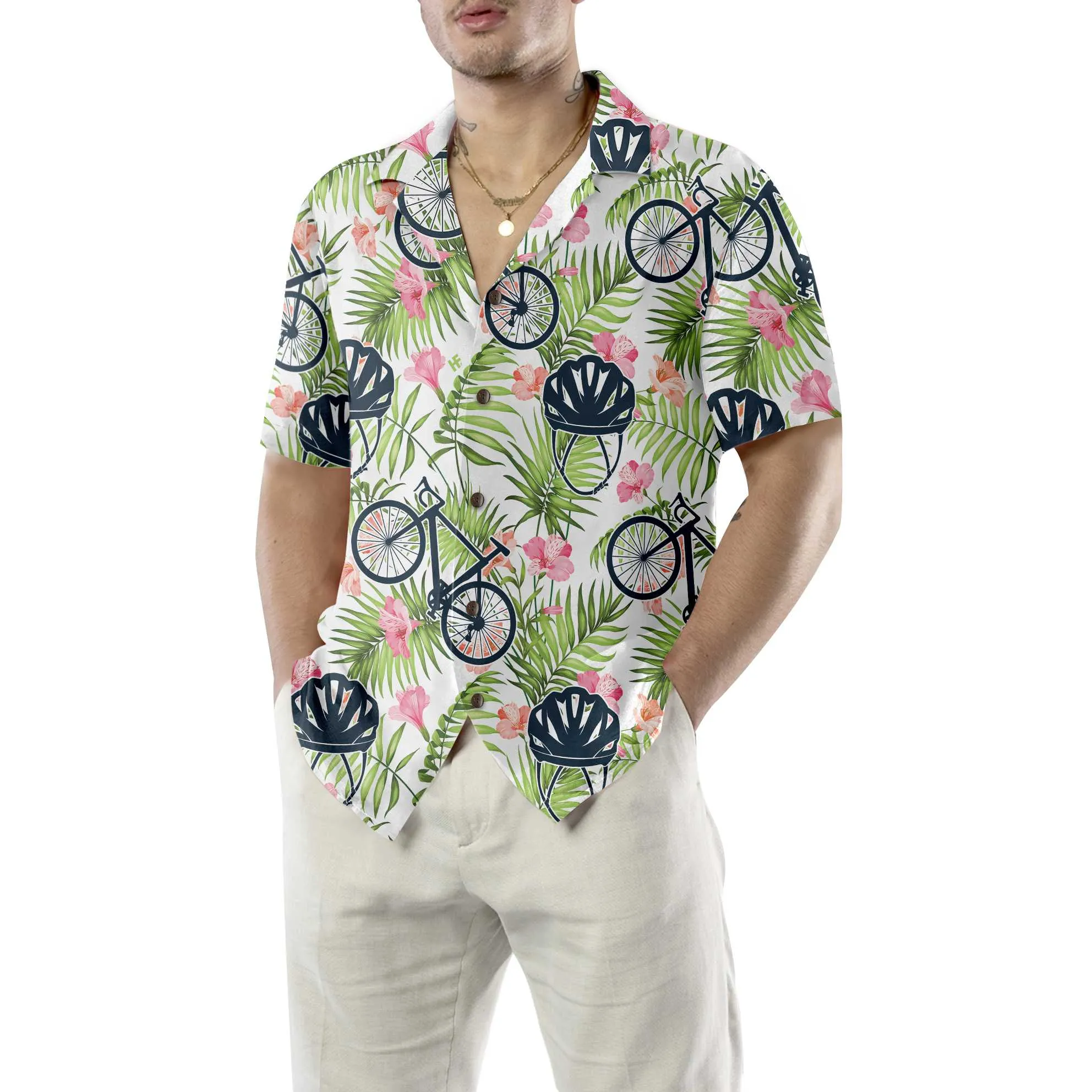 Aloha Cycling Hawaiian Shirt, Bicycle Shirt For Men & Women, Best Gift For Bikers