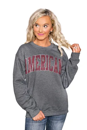 AMERICAN UNIVERSITY EAGLES "KICKOFF" PERFECT CREW SWEATSHIRT