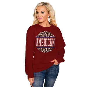 AMERICAN UNIVERSITY EAGLES "SCOOP & SCORE" PERFECT CREW SWEATSHIRT