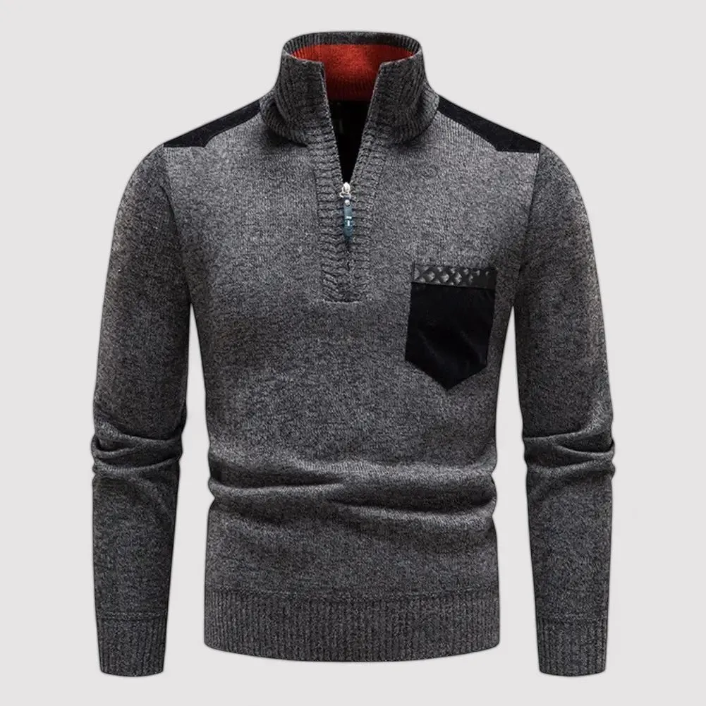 Ancien | Men’s Half-Zip Pullover in Merino Wool