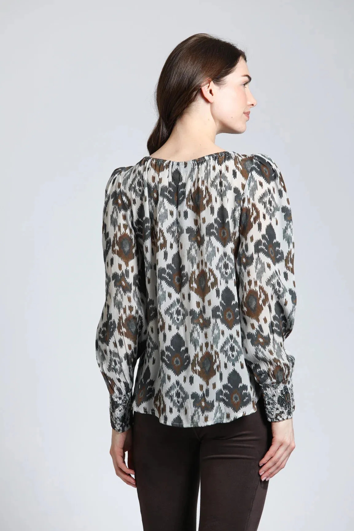 APNY - Grey Print Pullover Top