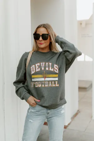 ARIZONA STATE SUN DEVILS PLAYMAKER PREMIUM FLEECE DROP SHOULDER CREWNECK PULLOVER