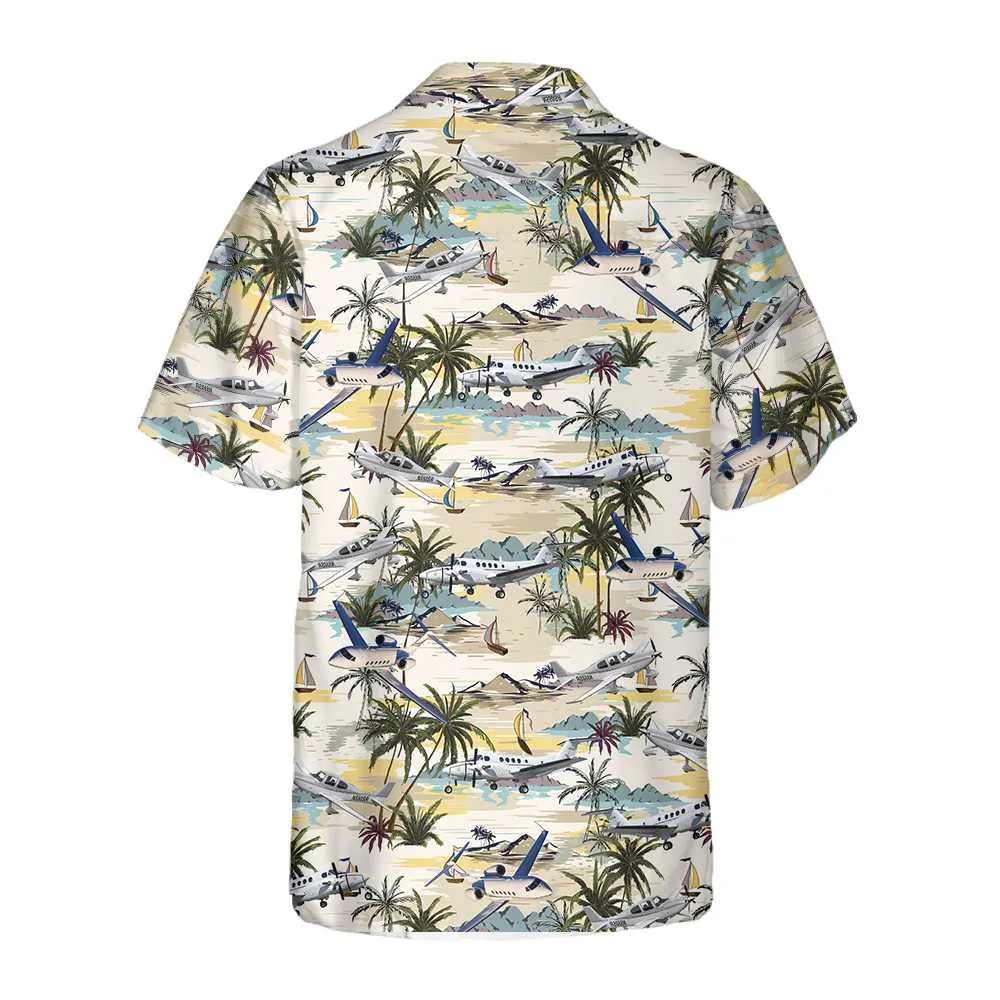 Army Aviation Aircraft Tropical Pattern Hawaiian Shirt, Tropical Aviation Shirt For Men