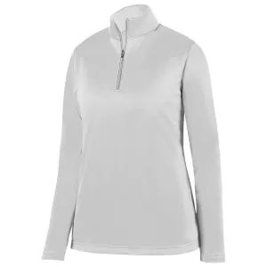 Augusta Women's White Wicking Fleece Pullover