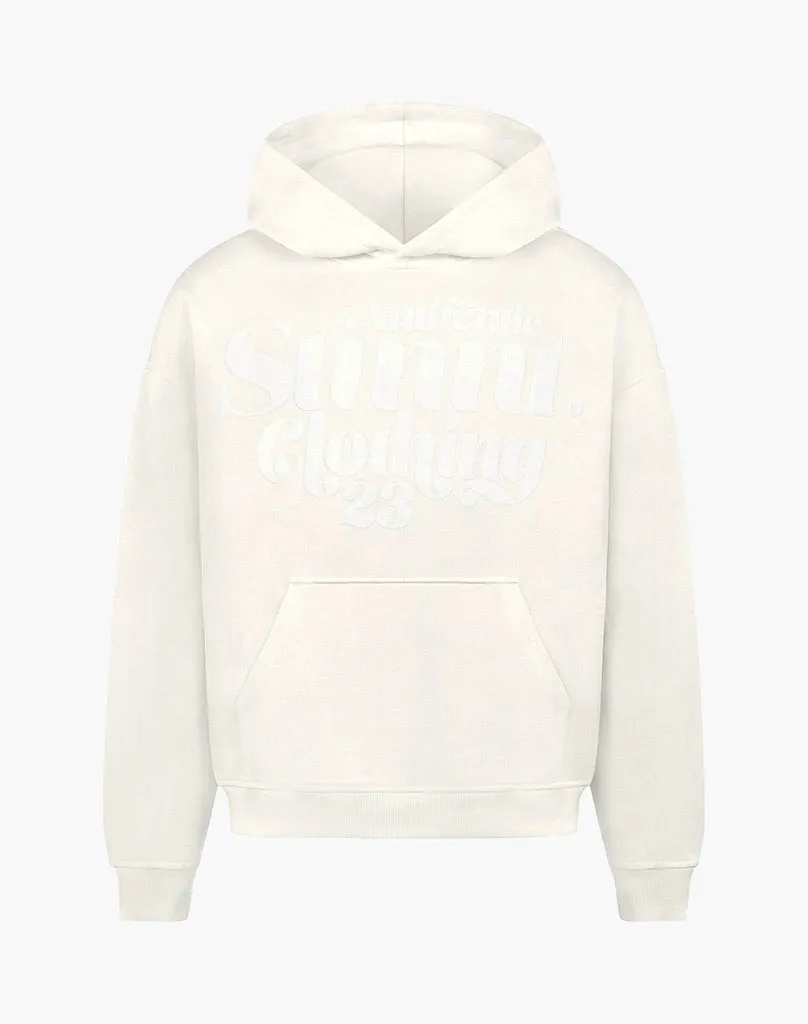 AUTHENTIC HOODIE (CREAM WHITE [PRINT WHITE])