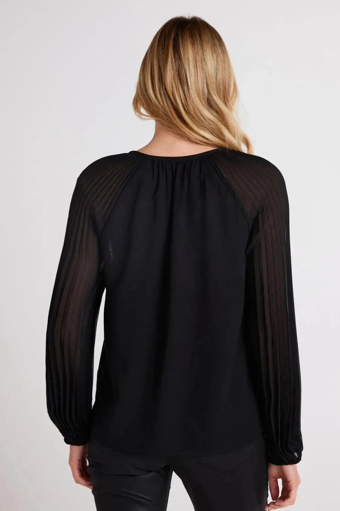 Bella Dahl Pleated Sleeve Raglan Pullover