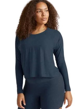 Beyond Yoga Featherweight Daydreamer Pullover - Nocturnal Navy