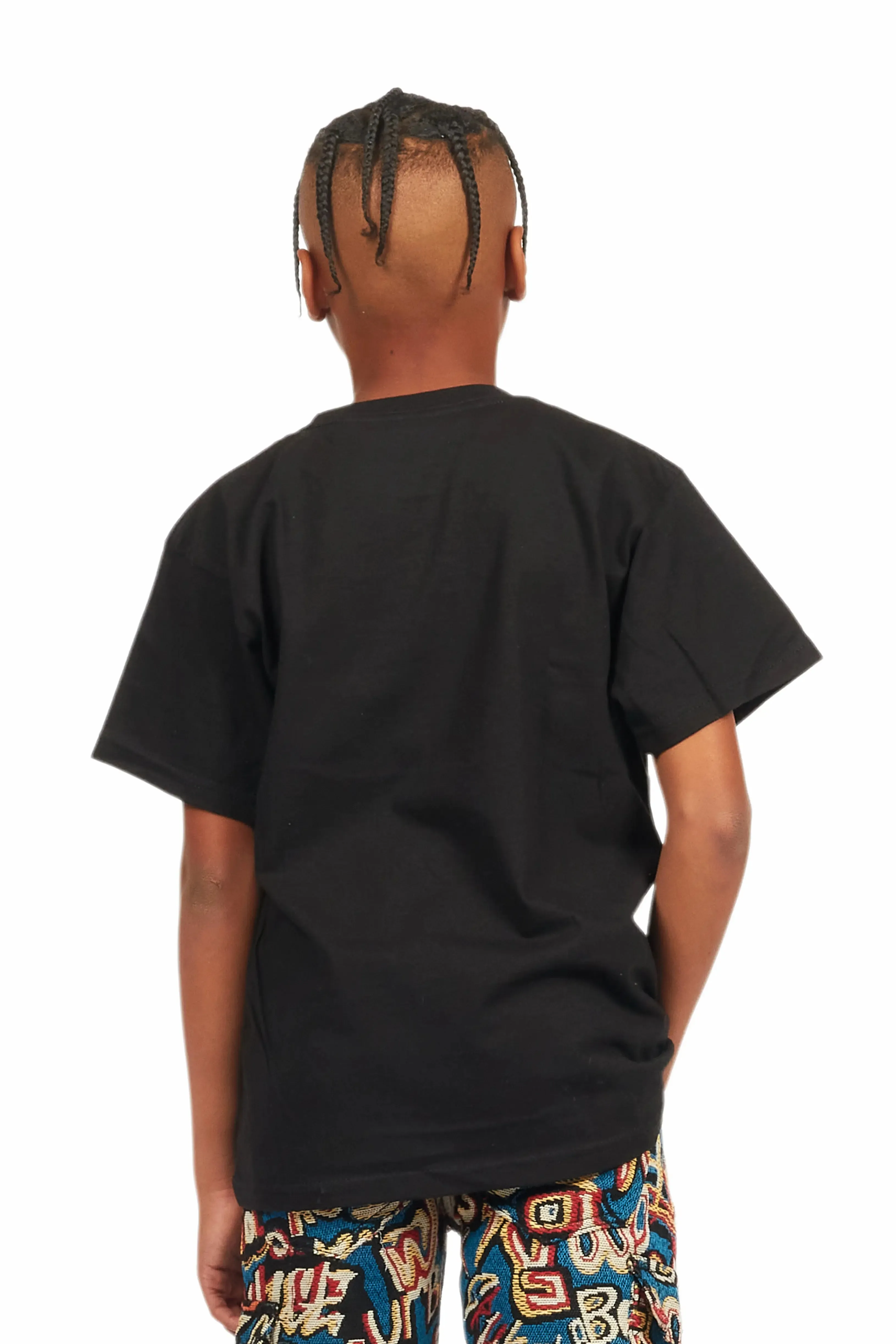 Boys Kait Black Graphic T-Shirt