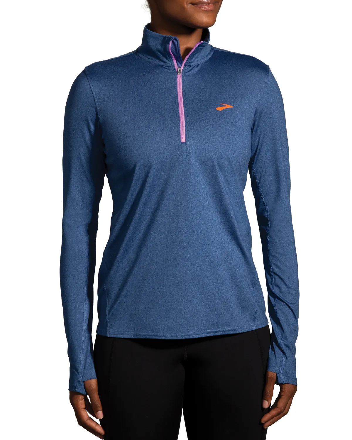 Brooks 10 Mile Dash Half Zip - Aegean (Women's Sizing)