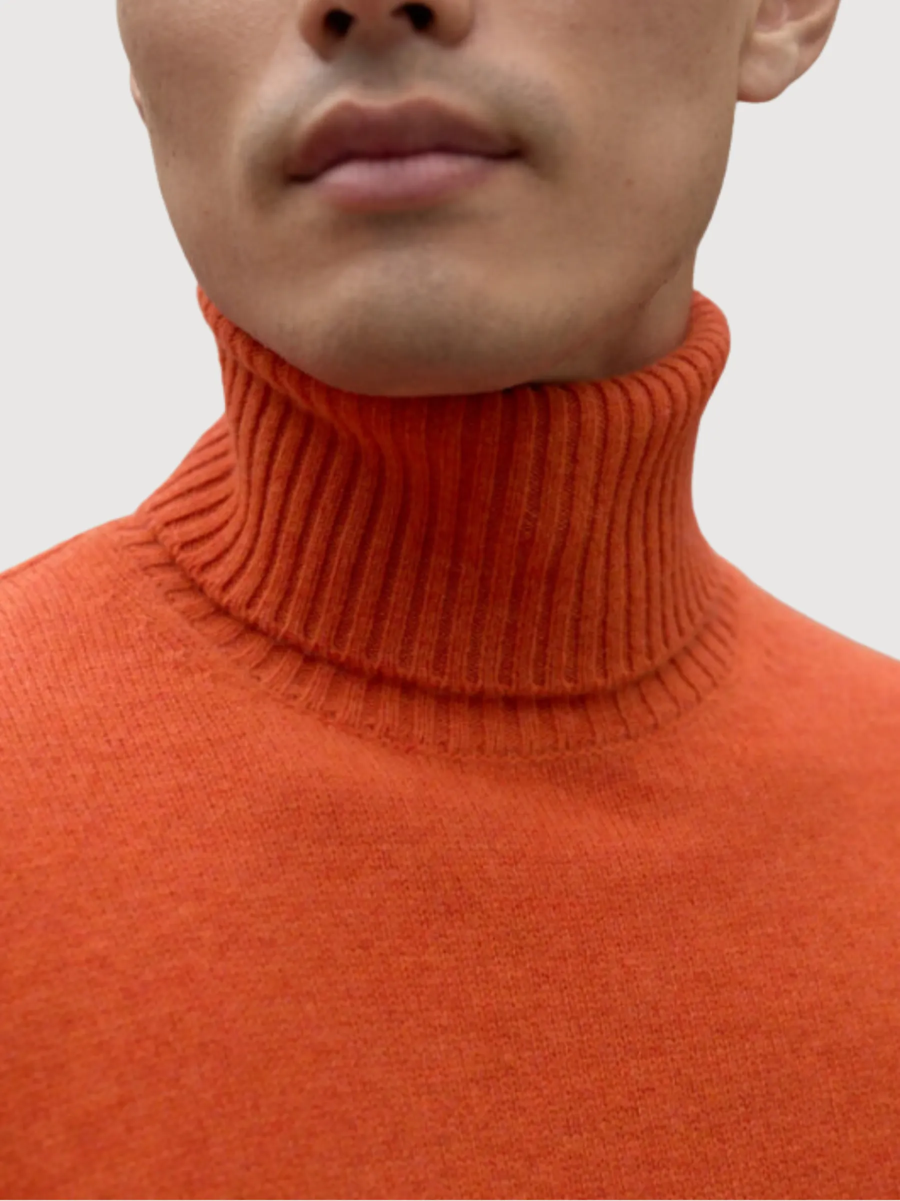 Brun Orange Melange Man Pullover | Ecoalf