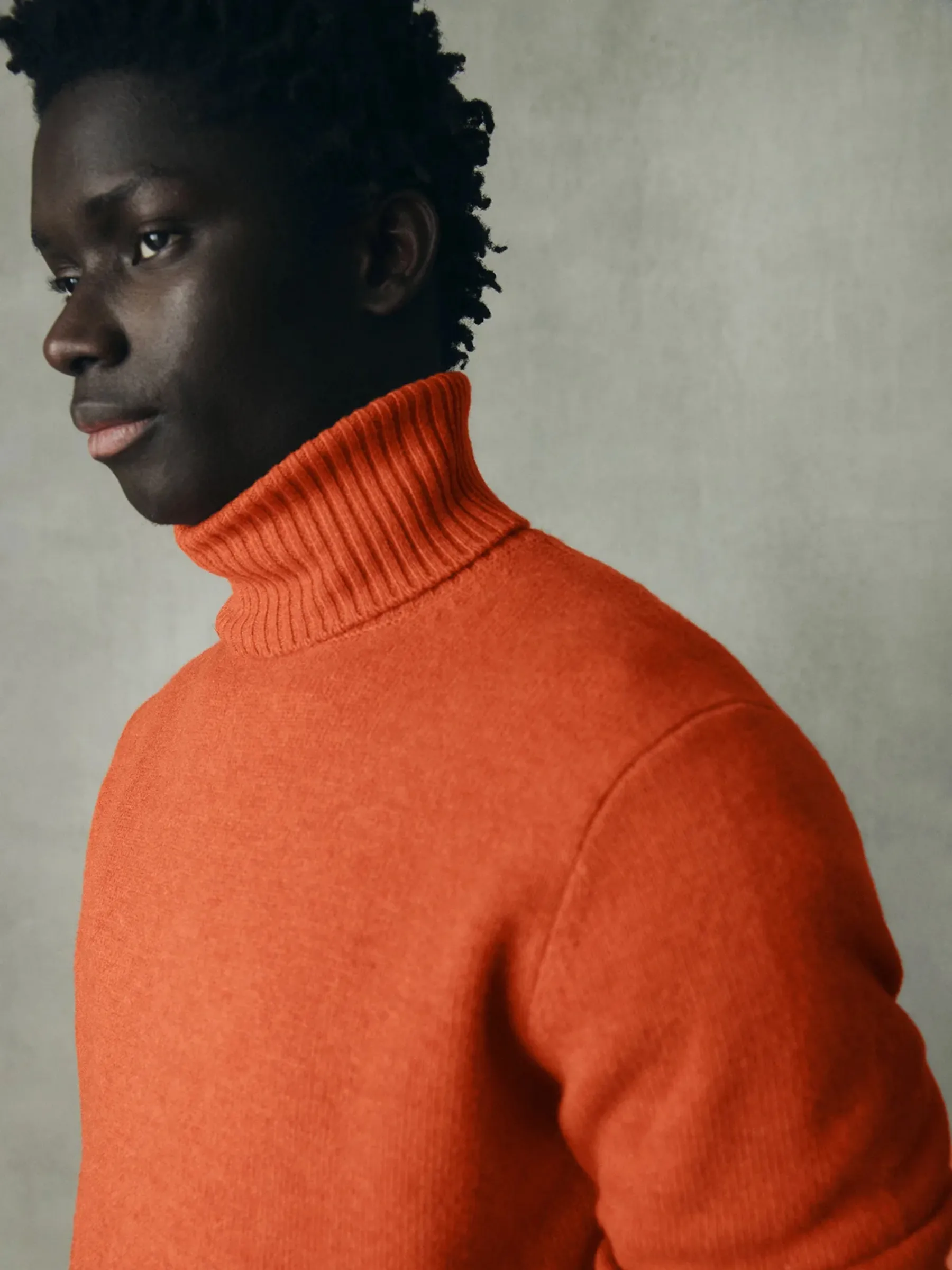 Brun Orange Melange Man Pullover | Ecoalf