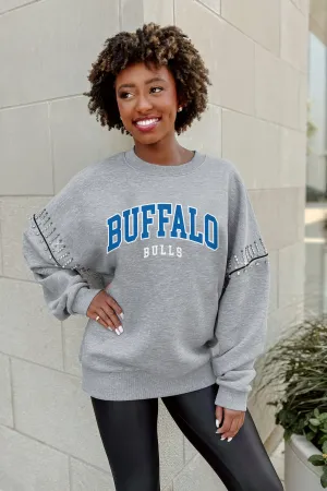 BUFFALO BULLS COMPETITIVE EDGE JEWEL TRIM SLEEVE FLEECE PULLOVER