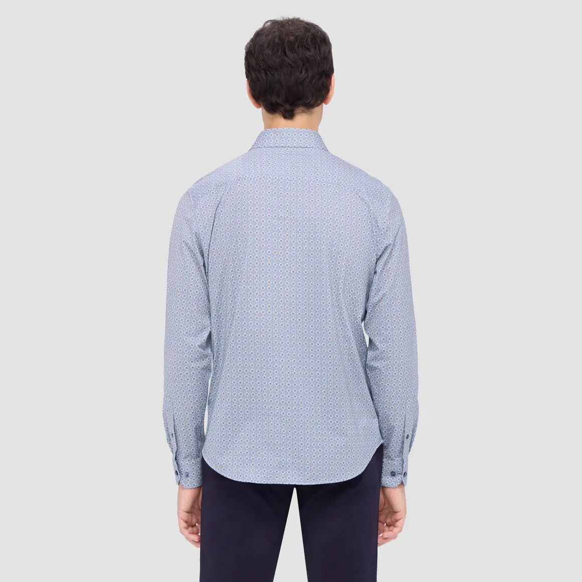 Bugatchi JAMES Mandala 8-Way Stretch Shirt