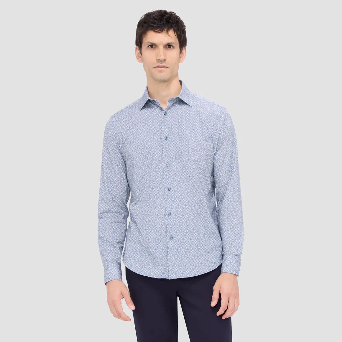 Bugatchi JAMES Mandala 8-Way Stretch Shirt