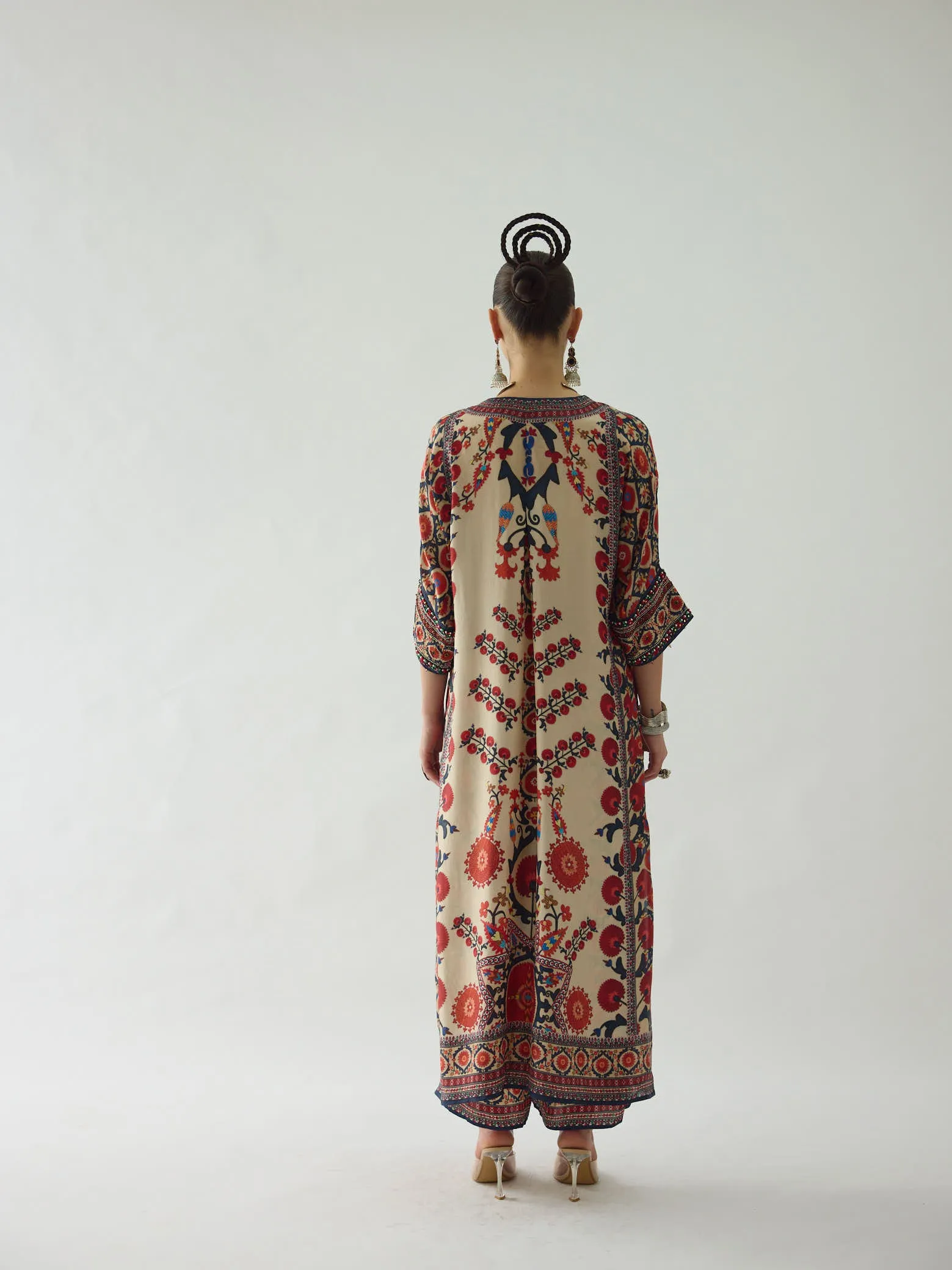 Bukhara Rust Banera Tunic Set