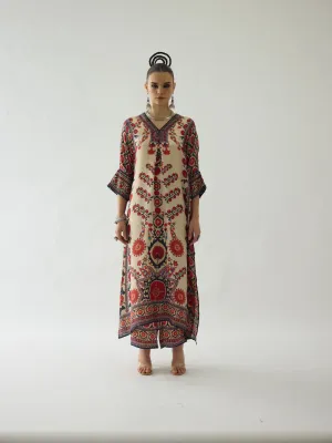 Bukhara Rust Banera Tunic Set