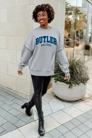 BUTLER BULLDOGS COMPETITIVE EDGE JEWEL TRIM SLEEVE FLEECE PULLOVER