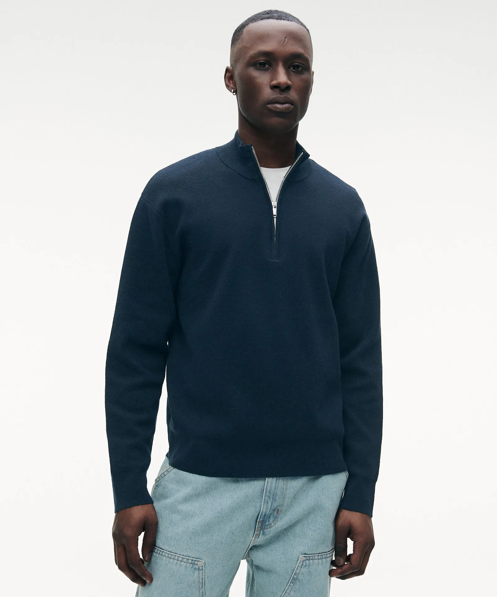 Café Cotton Cashmere Quarter Zip