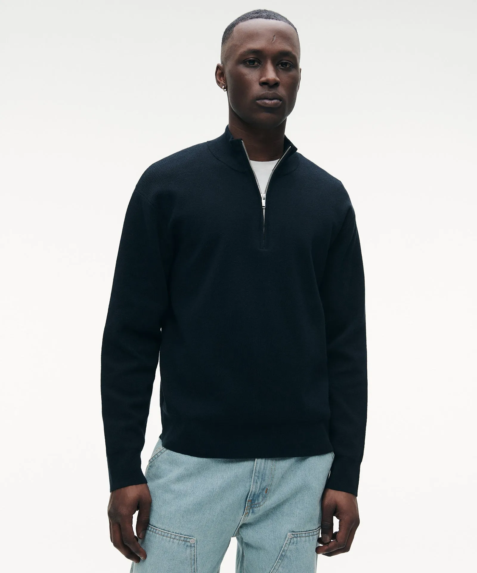 Café Cotton Cashmere Quarter Zip