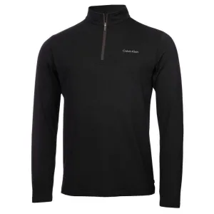 Calvin Klein Newport 1/2 Zip Pullover Golf Top 2024 C9924 - Black