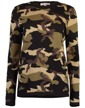 Camo Pullover Top