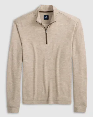 Carlson Merino 1/4 Zip Pullover- Flax