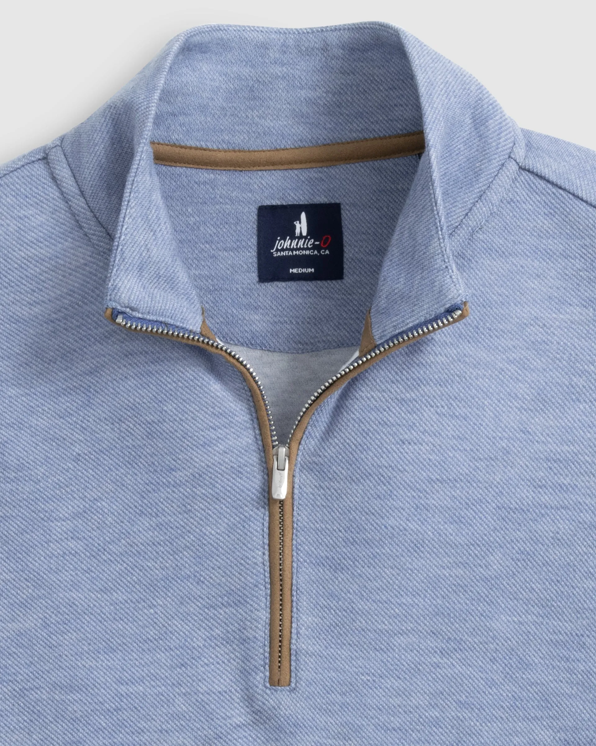 Carlson Merino 1/4 Zip Pullover- Laguna Blue