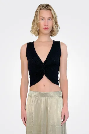 Caspian Twist Top - Black