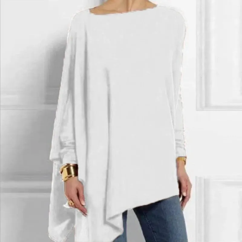 Casual Pullover Long Sleeve Tunic Blouse