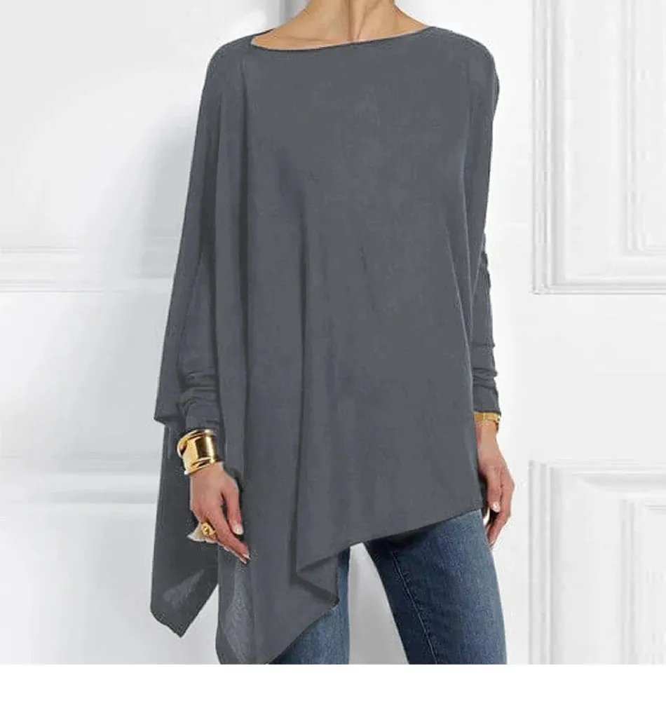 Casual Pullover Long Sleeve Tunic Blouse