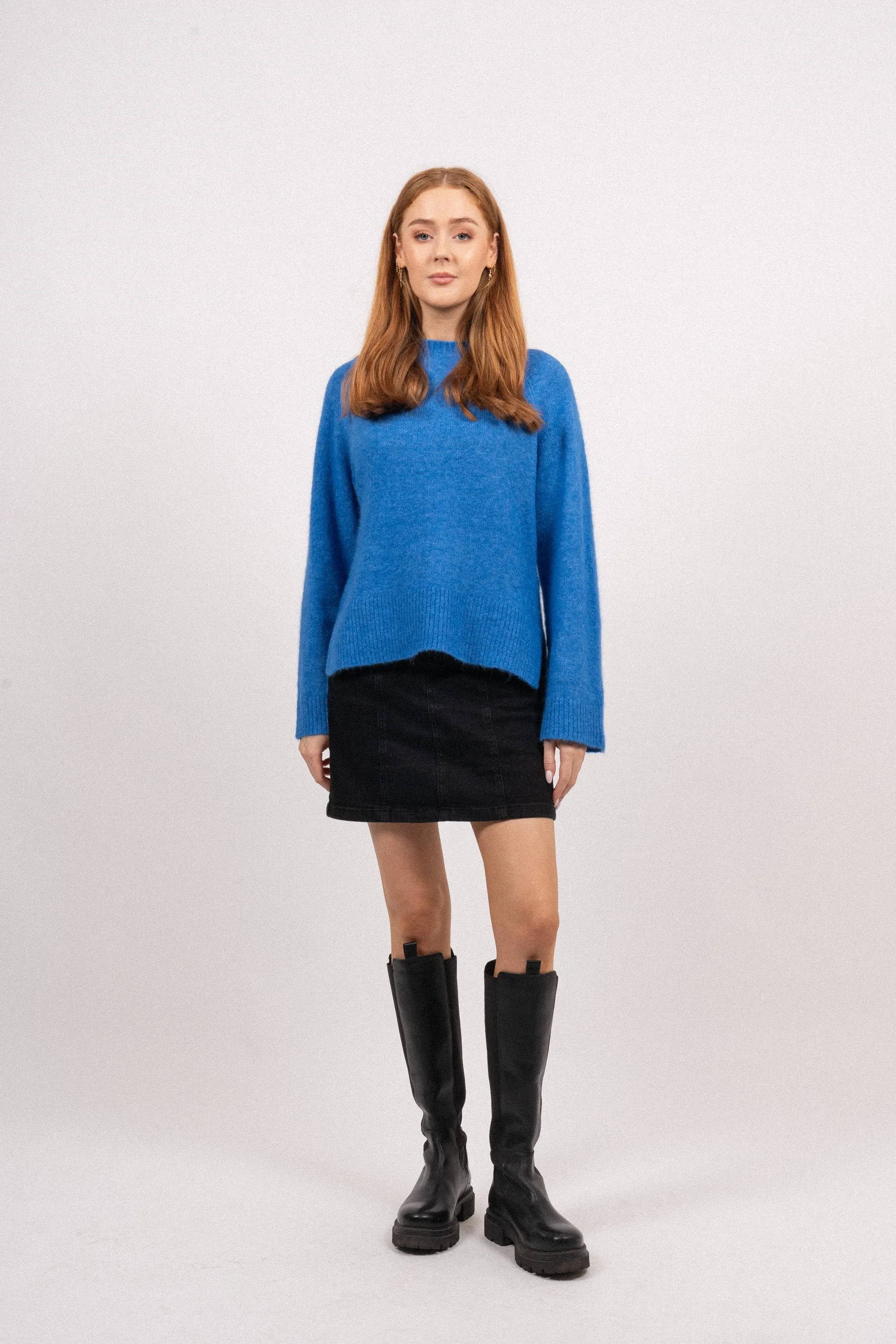 Ceara Hope Raglan Pullover - Palace Blue