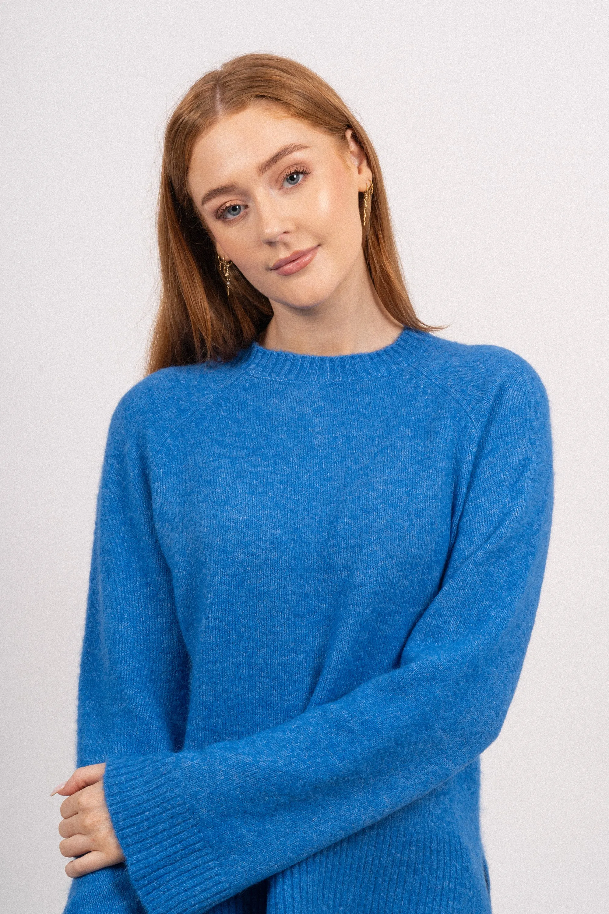 Ceara Hope Raglan Pullover - Palace Blue