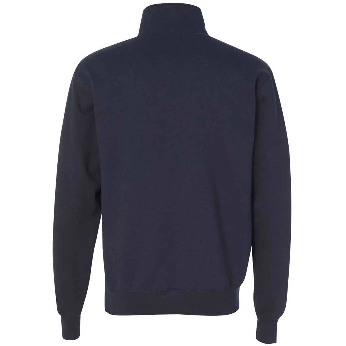 Champion Men's Navy Adult Double Dry Eco Quarter-Zip Pullover Fleece