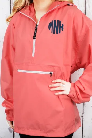 Charles River Lightweight Rain Pullover, Coral *Customizable! (Wholesale Pricing N/A)