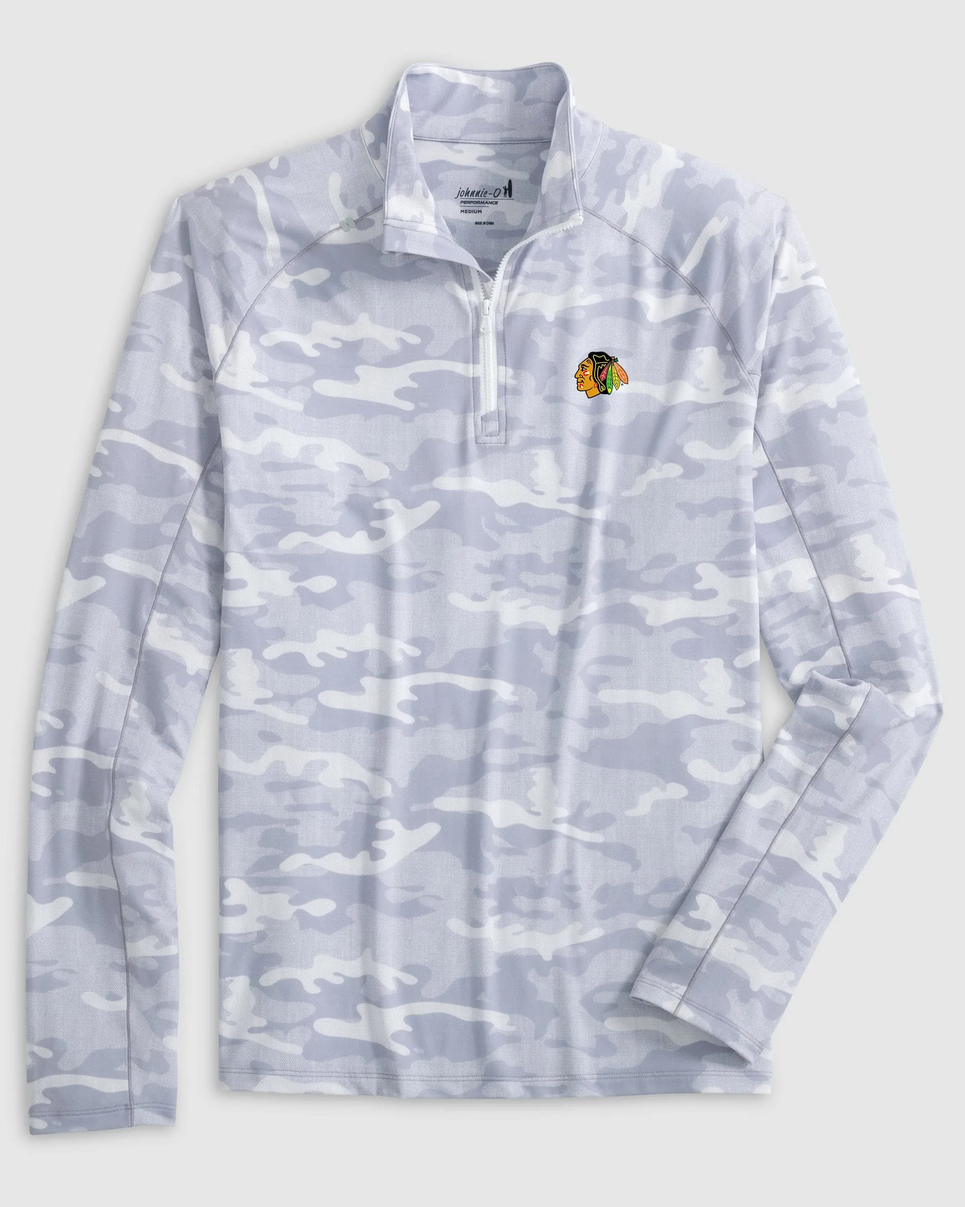 Chicago Blackhawks Patton Performance Camo 1/4-Zip Pullover