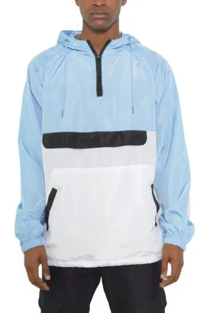 Color Block Anorak Jacket Pullover Windbreaker