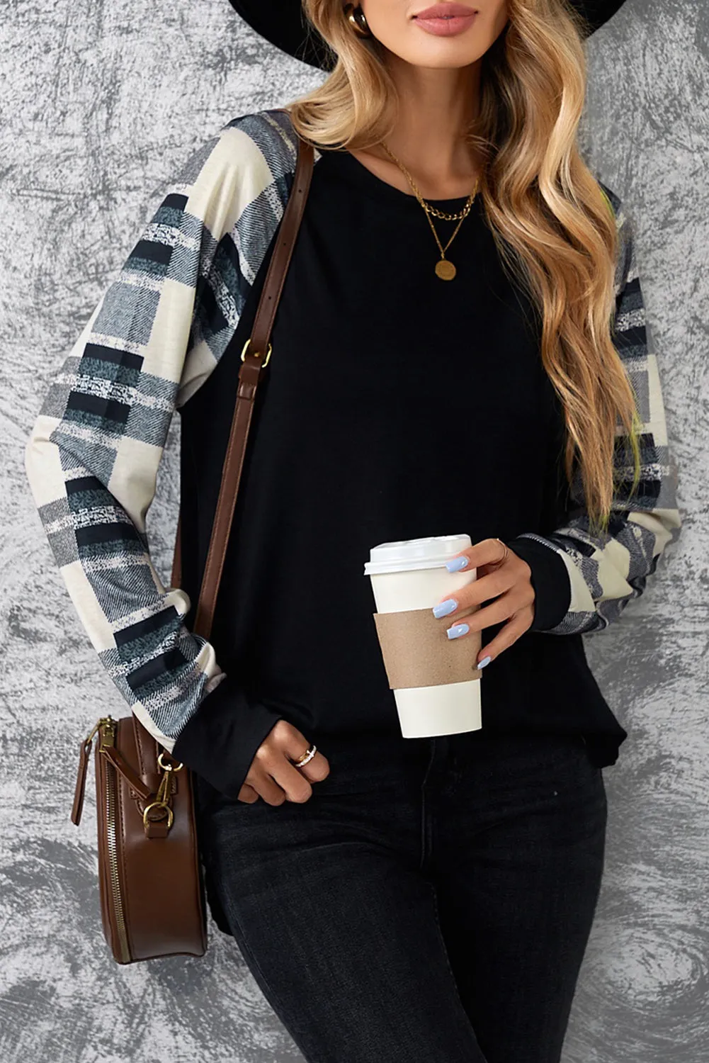 Color Block Long Sleeves Pullover Top