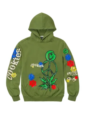 Cookies Garden Of Life Pullover Hoodie With Puff Heat Transfer Artwork