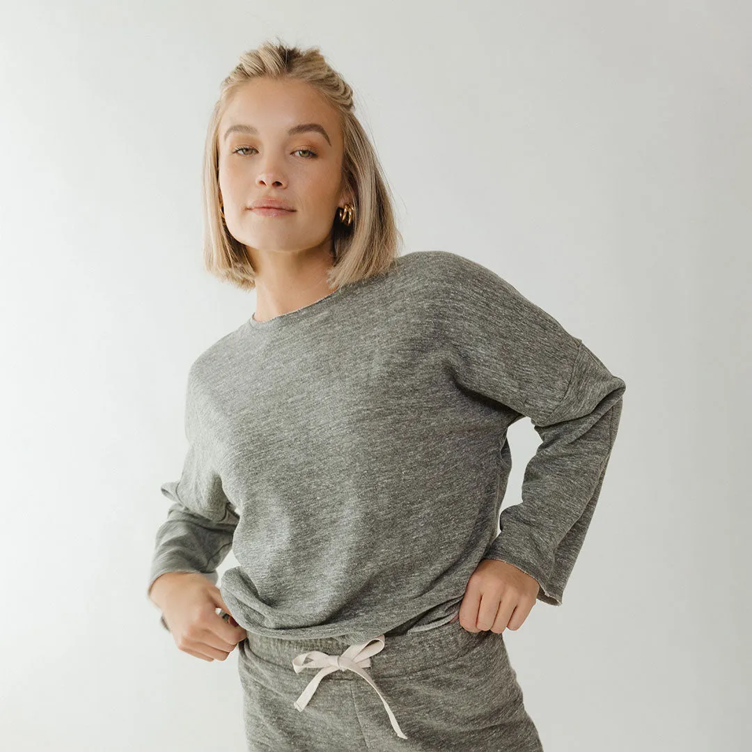 Cottage Pullover, Heather Grey