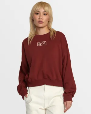 Court Crew Sweatshirt - Madder Brown