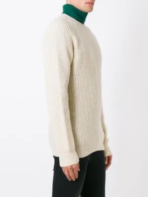 Crew Neck Pullover - Cream