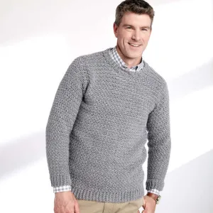 Crochet Crew Neck Pullover