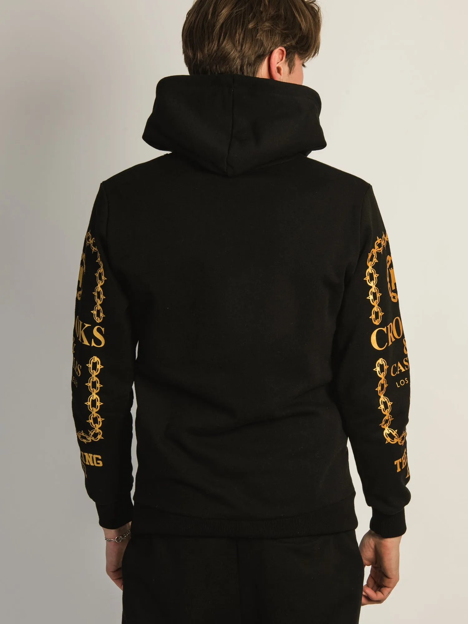 CROOKS & CASTLES LUXURY GOLD PULLOVER HOODIE