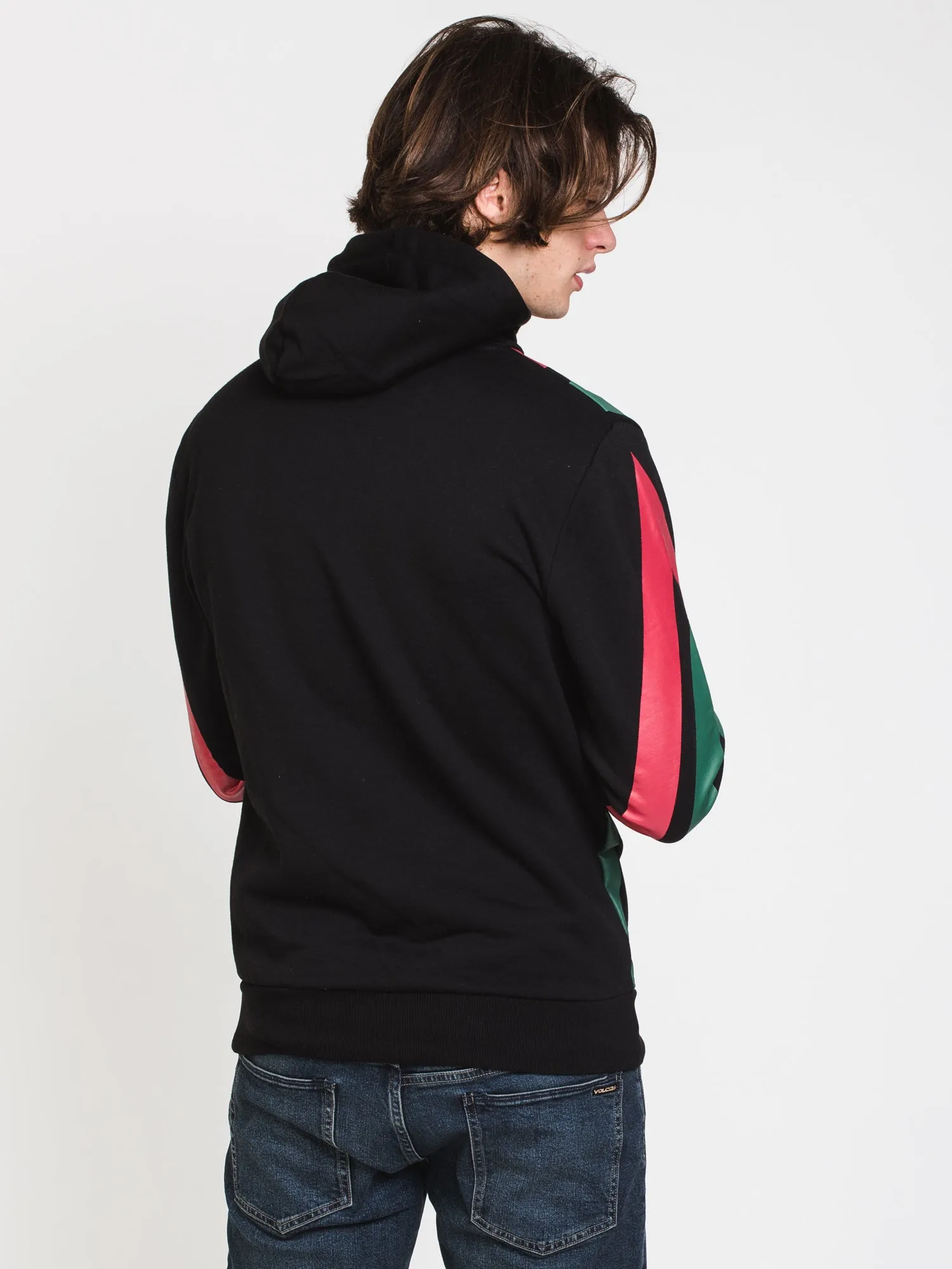 CROOKS & CASTLES MEDUSA STRIPE PULLOVER HOODIE  - CLEARANCE