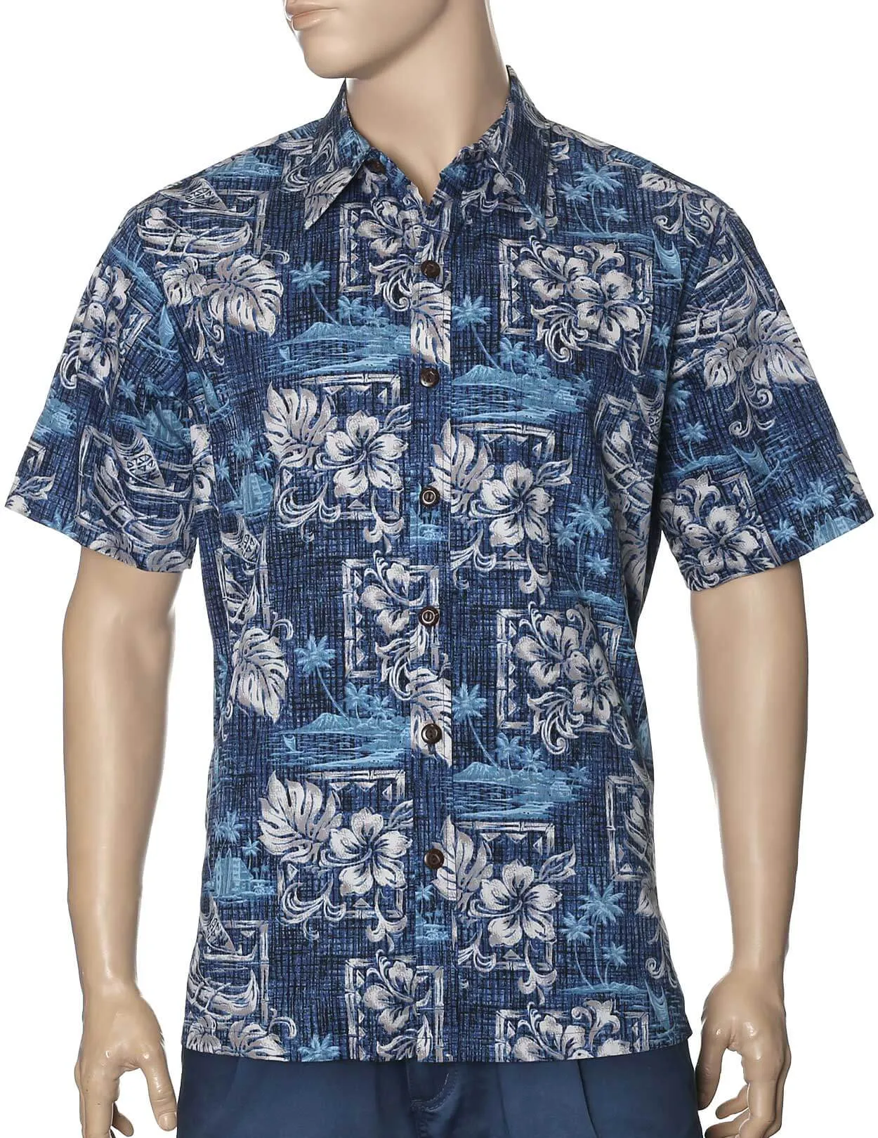 Diamond Head Button-Up Aloha Dress Shirt