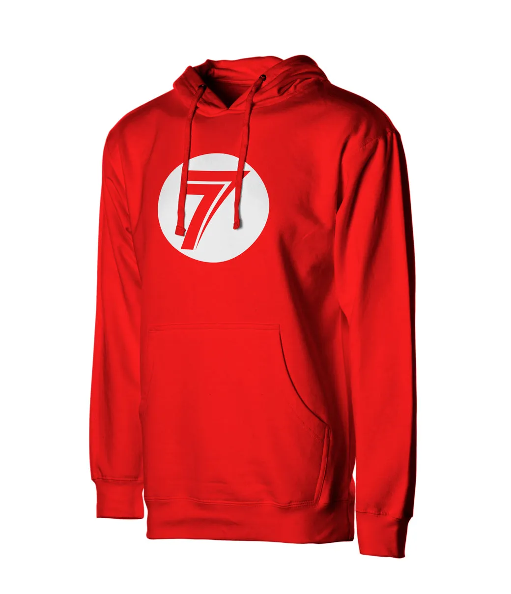 DOT HOODIE RED/WHITE